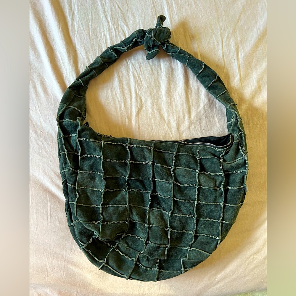 Chanel 90s Patchwork Suede Bag BLACK